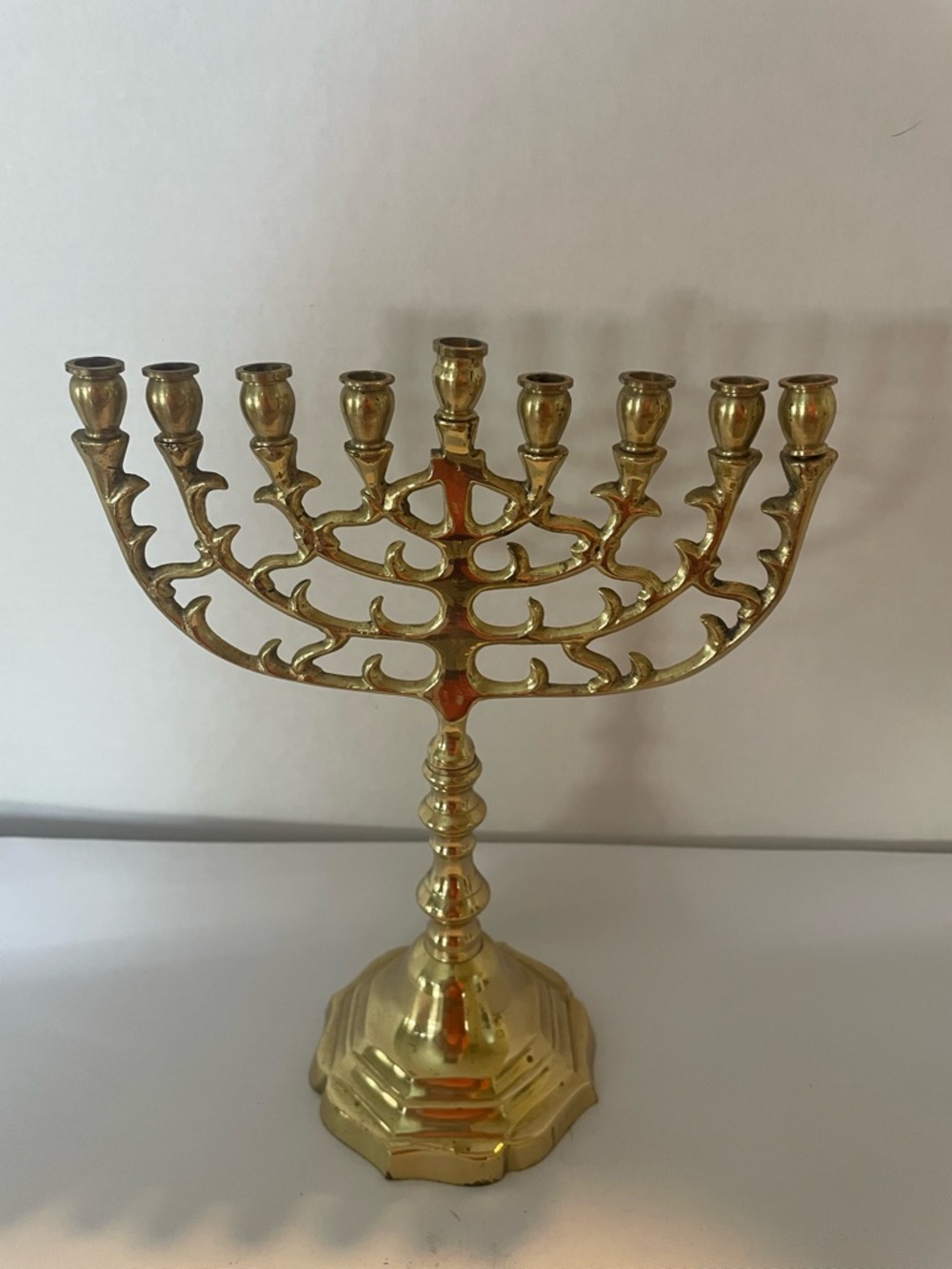 Brass Menorah Candelabrum - Brass